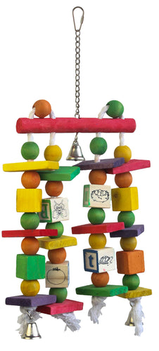 A&E Cage ABC's & 123's Bird Toy