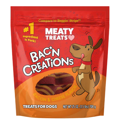 Sunshine Mills Meaty Treats Bak'n Creations Bacon & Cheese Dog Treats 6 oz. (6 oz.)