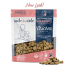 Side by Side Freeze Dried Chicken Morsels Dog Food