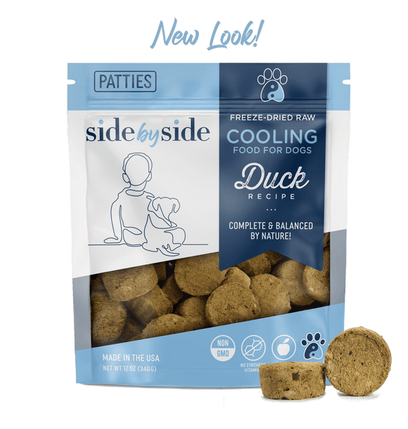 Side By Side  Cooling – Freeze Dried Raw Duck Patties