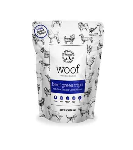 New Zealand Natural Pet Food Woof Beef Tripe Treat