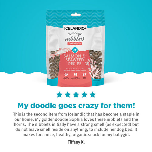 Icelandic+™ Salmon & Seaweed Soft Chew Nibblets For Dogs