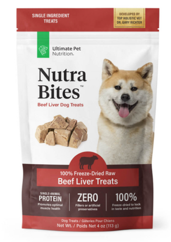 Ultimate Pet Nutrition Nutra Bites™ Beef Liver Dog Treats (4 oz)