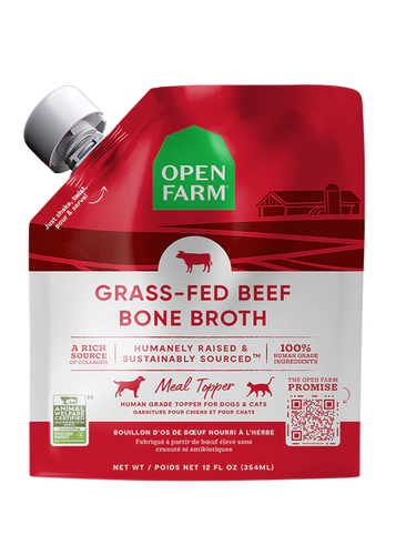 Open Farm Grass-Fed Beef Bone Broth for Dogs