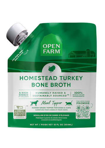 Open Farm Homestead Turkey Bone Broth for Dogs