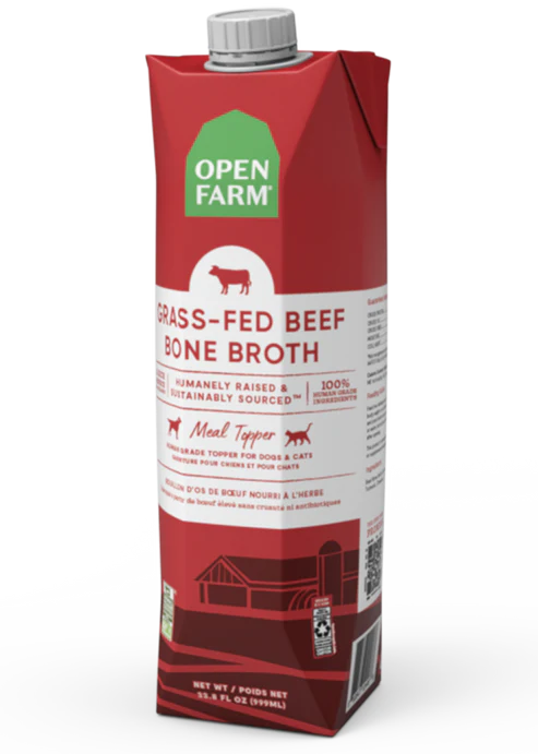 Open Farm Grass-Fed Beef Bone Broth for Dogs