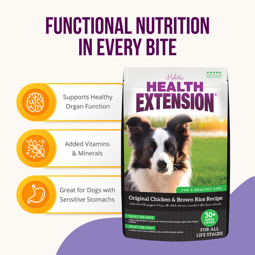 Health Extension Original Chicken & Brown Rice Recipe Dry Dog Food