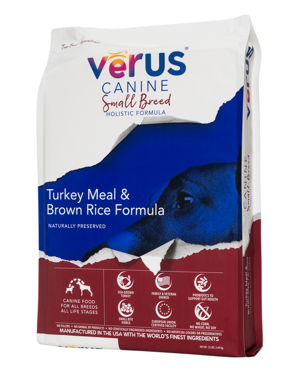 VēRUS pet Foods Small Breed Turkey Meal & Brown Rice Formula