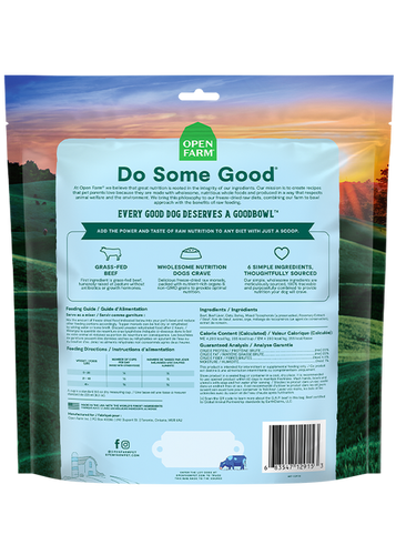 Open Farm Goodbowl™ Grass-Fed Beef Recipe Freeze Dried Raw Topper for Dogs