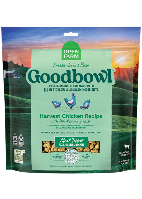 Open Farm Goodbowl™ Harvest Chicken Recipe Freeze Dried Raw Topper for Dogs