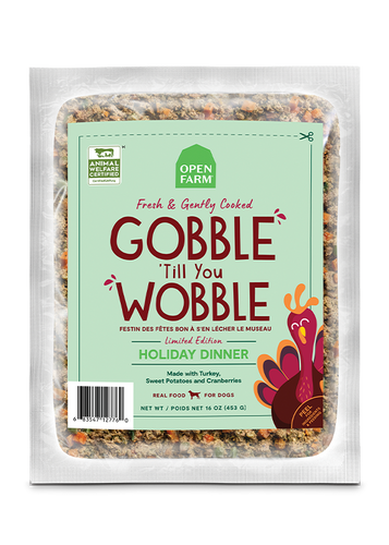 Open Farm Gobble 'Till You Wobble Gently Cooked Holiday Dinner for Dogs