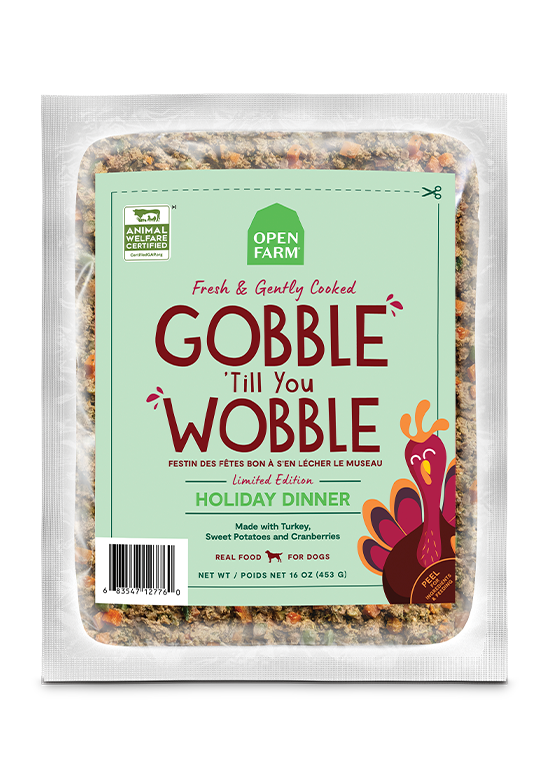 Open Farm Gobble 'Till You Wobble Gently Cooked Holiday Dinner for Dogs