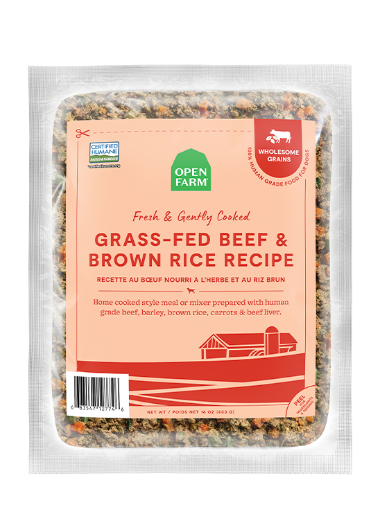 Open Farm Grass-Fed Beef & Brown Rice Gently Cooked Recipe Wet Dog Food