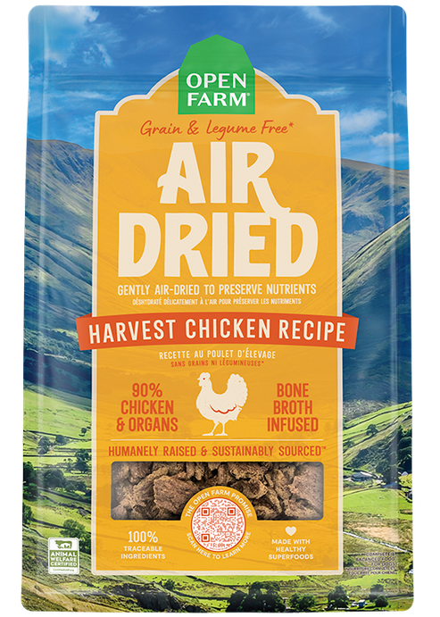 Open Farm Air Dried Harvest Chicken Recipe for Dogs