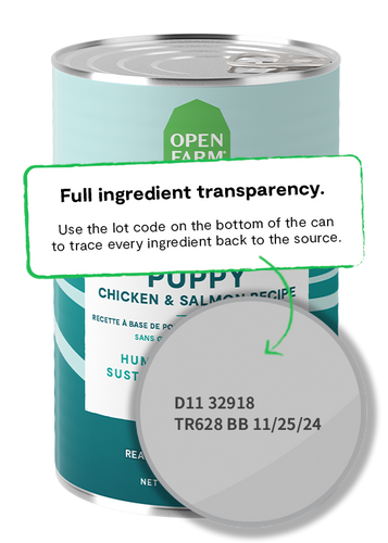 Open Farm Puppy Chicken & Salmon Pâté for Dogs (12.5 oz can)