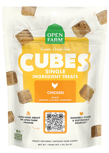 Open Farm Freeze Dried Raw Single Ingredient Chicken Treat for Dogs (3 oz)