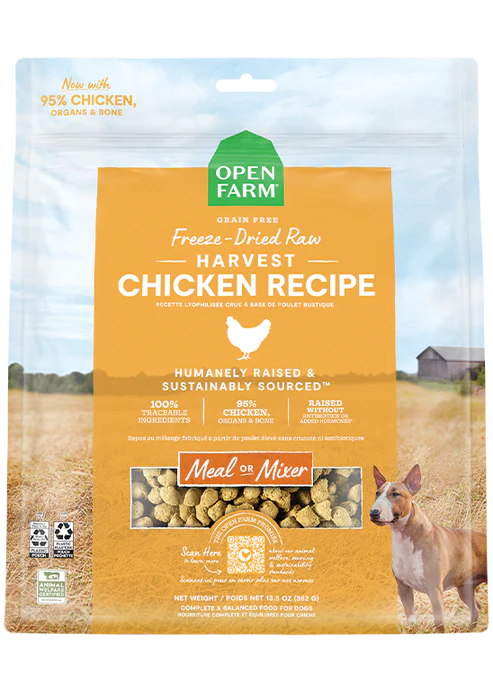 Open Farm Harvest Chicken Freeze Dried Raw Dog Food