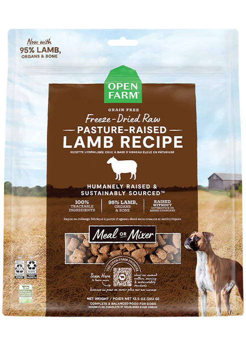 Open Farm Pasture-raised Lamb Freeze Dried Raw Dog Food