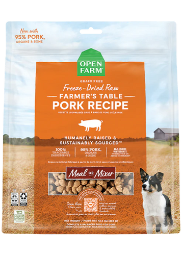 Open Farm Farmer’s Table Pork Freeze Dried Raw Dog Food