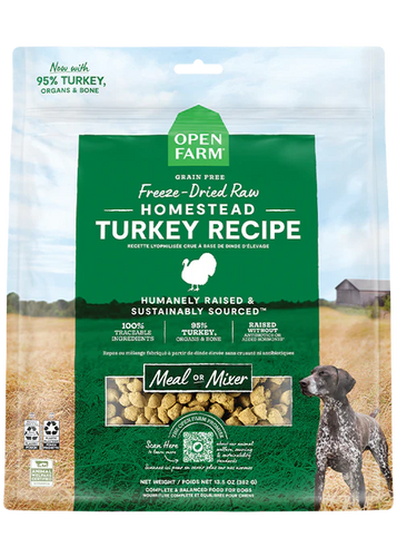 Open Farm Homestead Turkey Freeze Dried Raw Dog Food