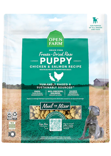 Open Farm Puppy Chicken & Salmon Freeze Dried Raw Recipe (13.5 oz)