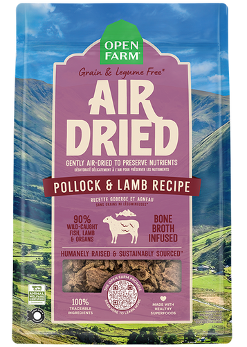 Open Farm Air Dried Pollock & Lamb Recipe for Dogs