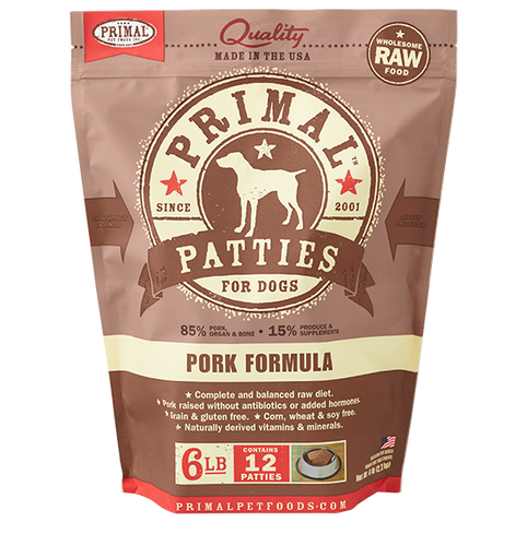 Primal Pet Foods Canine Raw Frozen Patties (Chicken 6 Lb)