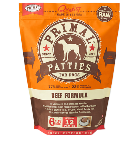 Primal Pet Foods Canine Raw Frozen Patties (Chicken 6 Lb)