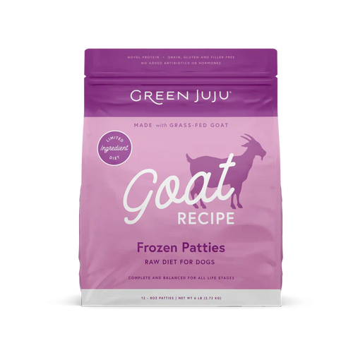 Green Juju Goat Recipe Frozen Patties & Sliders for Dogs