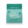 Green Juju Rabbit Recipe with Duck Liver Frozen Patties & Sliders Raw Diet for Dogs (3 LB)