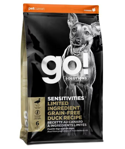 Petcurean GO! Solutions Sensitivities Limited Ingredient Grain-Free Duck Recipe Dry Dog Food