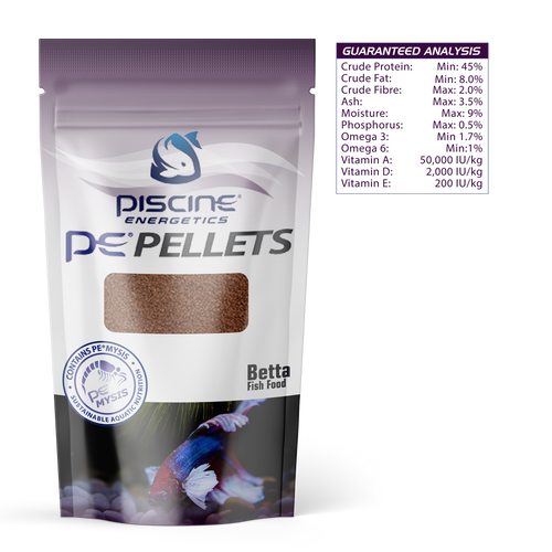 Piscine Energetics PE PELLETS Betta Fish Food