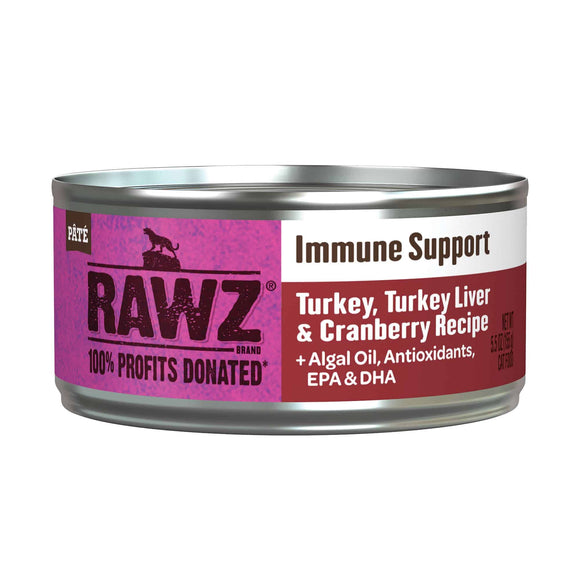 Rawz Immune Support Turkey, Turkey Liver & Cranberry Wet Cat Food