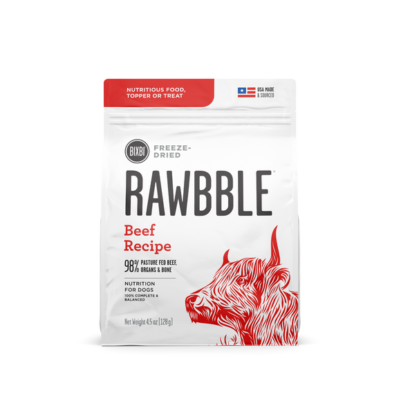 RAWBBLE® FREEZE DRIED DOG FOOD - BEEF RECIPE