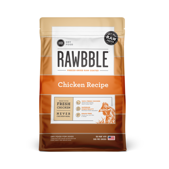 Bixbi Pet Rawbble® Dry Food for Dogs – Chicken Recipe