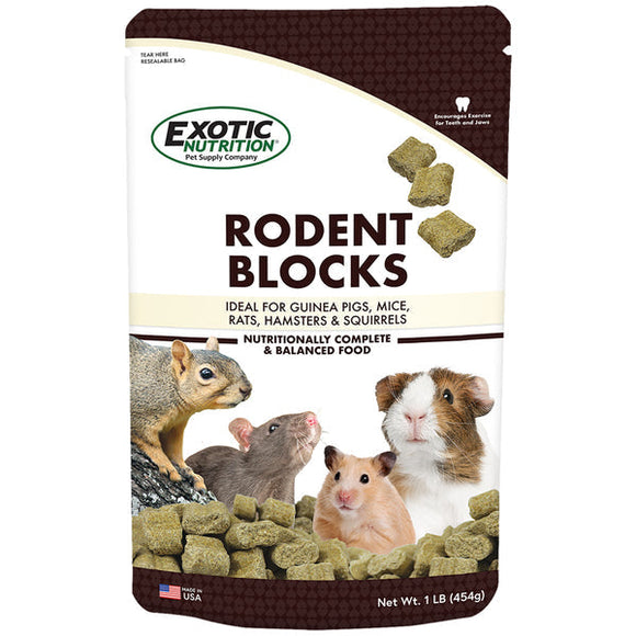 Exotic Nutrition Rodent Blocks Rodent Food