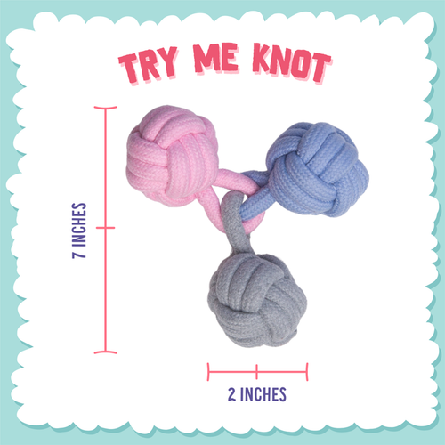 Snugarooz Try Me Knot Rope Ball Dog Toy (7)