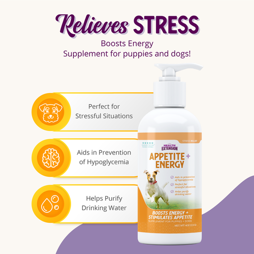 Health Extension Appetite + Energy Stress Relief Supplement for Dogs