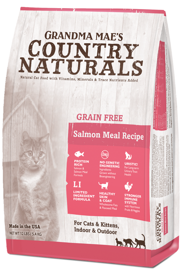 Grandma Mae's Country Naturals Grain Free Salmon Meal Recipe for Cats & Kittens