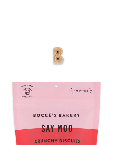 Bocce's Bakery Say Moo Crunchy Biscuits Dog Treats