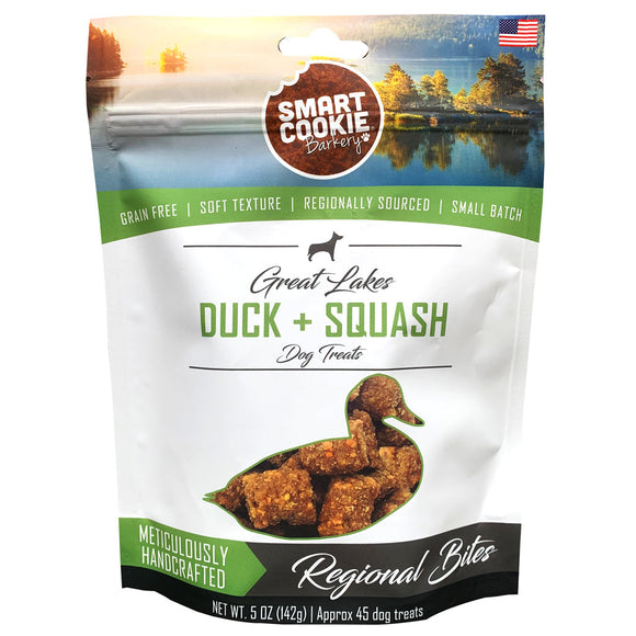 Smart Cookie Duck & Squash Grain Free Dog Treats for Sensitive Stomach & Allergies