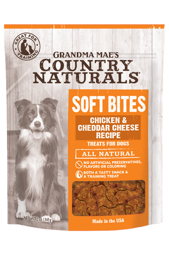 Grandma Mae's Country Naturals Soft Bites Chicken & Cheddar Dog Treats (5 oz)