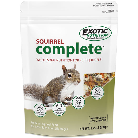 Exotic Nutrition Squirrel Complete Squirrel Food