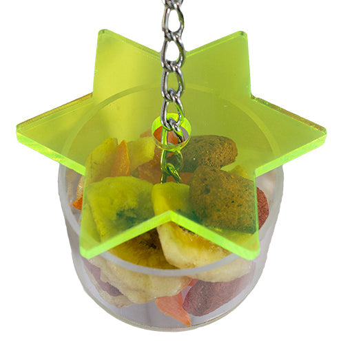 Exotic Nutrition Star Forage Cup Small Pet Cage Accessory Toy