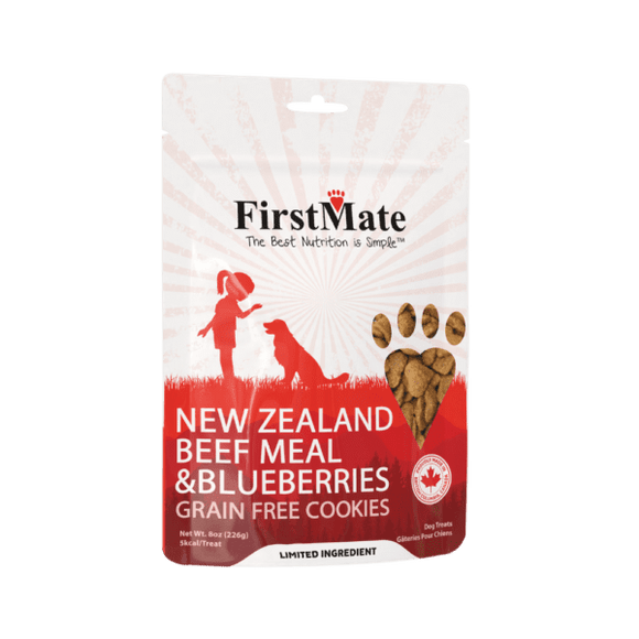 FirstMate Pet Foods Beef Meal & Blueberries Treats for Dogs