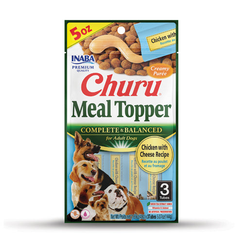 Inaba Churu Meal Topper Chicken with Cheese Recipe Dog Treats