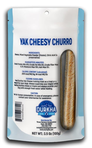 Durkha Yak Cheesy Churro Dog Treats (3.5 oz)