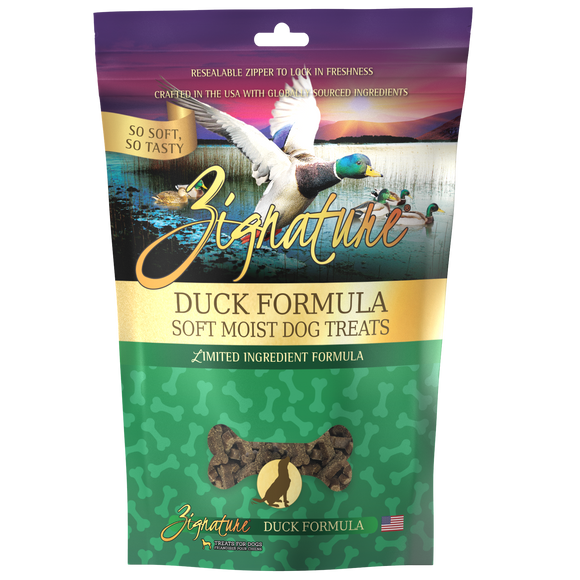 Zignature Soft Moist Dog Treats Duck Formula (4-oz)