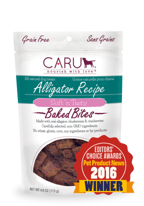 Caru Natural Alligator Recipe Bites for Dogs (3.75-oz)