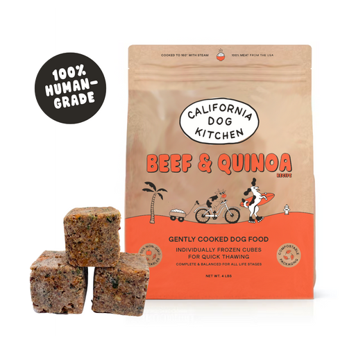 California Dog Kitchen Gently Cooked Beef & Quinoa Recipe Frozen Dog Food